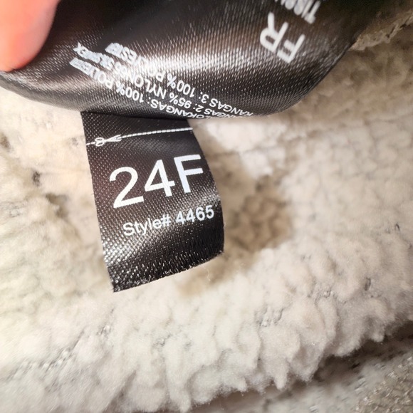 KUHL Sherpa Fleece Jacket Womens Medium Tan Cream Excellent Full Zip Colorblock - Picture 9 of 10